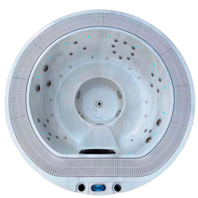 Круглый переливной гидромассажный бассейн спа Antarctic Spas Atagava