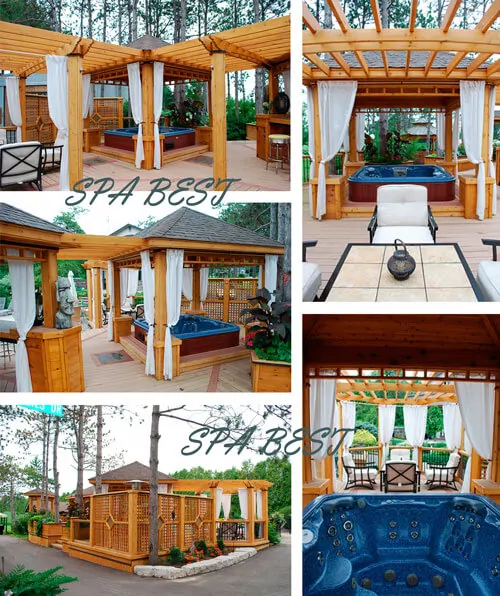 Как перенести джакузи из дома в сад