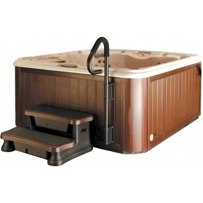 Поручень для джакузи с креплением на обшивку бассейна Safe-T-Rail черный